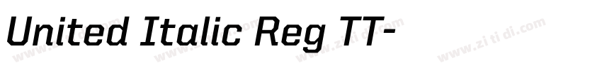 United Italic Reg TT字体转换